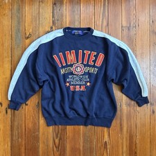 Vtg 1990s Limited Too embroidered  stitched varsity pullover sweatshirt