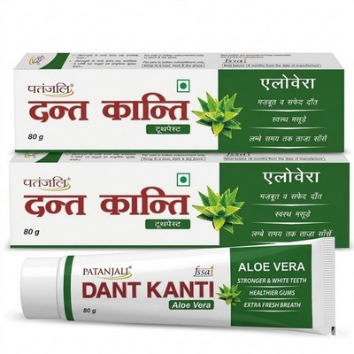 Patanjali Dant Kanti Aloe Vera Zahnpasta - 80 Gramm | Kostenloser schneller Vers