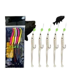5 Pack SUPER CATCH SAND EEL RIG LURE 5x 6/0 HOOK BOAT BASS COD SEA FISHING TRACE