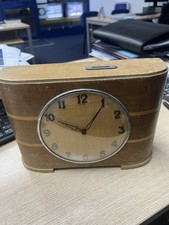 Vintage Art Deco Style Savings Clock With Coin Slot spares or repairs 