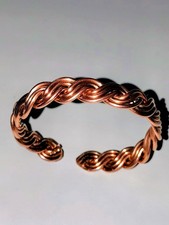 Handmade Homemade Pure Copper Bracelet Fits 7"-9" Wrists Men or Women.