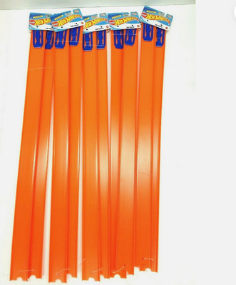 HOT WHEELS TRACK Builder 24'' Pieces Lot (10) Orange Track 20  Track & Connectors