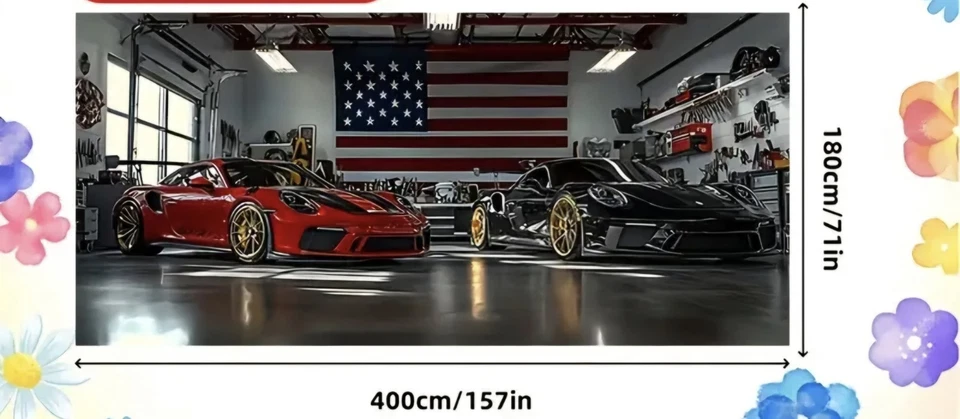 Porsche GT3RS 911 Polyester 2D Poster 400x180cm Werkstatt CupRennsport Legen4709 - Imagem 4 de 4