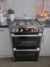 Hotpoint HUG61X Stainless Steel Double Oven Gas Cooker