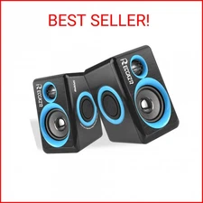 RECCAZR SP2040 Surround Computer Speakers with Deep Bass USB Wired Powered Multi