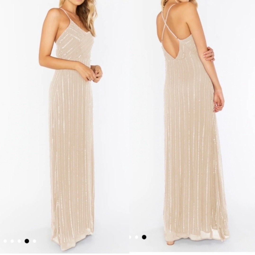 show me your mumu gala gown champagne beaded maxi dress women plus xxlarge show me your mumu gala gown champagne beaded maxi dress women plus xxlarge