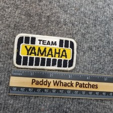 Vintage Team Yamaha Patch Motorcycle Racing ATV Stained S3a