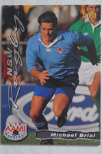 ARU  Rugby Union Australia 1996 Futera AAMI NSW Waratahs Card Michael Brial