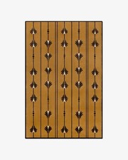 Alfombra Nordic Knots Grace camel acolchada a mano Nueva Zelanda lana felpa alfombra
