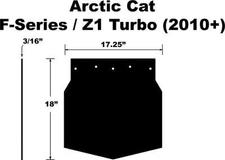 Proven Design Products Snow Flap for 2011 Arctic Cat F8 EXT Snowmobile