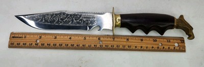 Cancun Mexico XL Paradise Caribeño Knife Brass Eagle Head Bowie | eBay