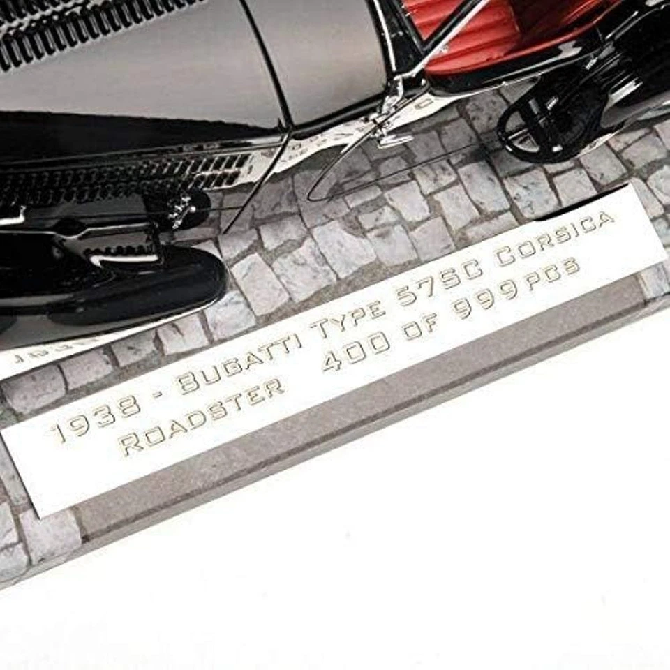 Bugatti Type 57C Corsica Roadster 1938 Nero Minichamps 107110430 1:18 - Immagine 3 di 4