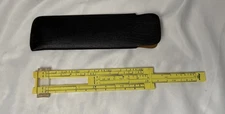 Vintage Pickett Microline 160 Slide Rule with Case - Excellent Condition