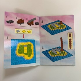 Lego Shipwreck Island 6260 Pirates 100% Complete Set Box 71 Pieces 2 Minifigures