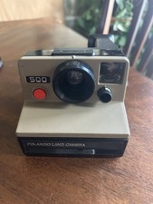 Polaroid SX-70 Brown Camera, Classic Foldable Instant Camera Untested