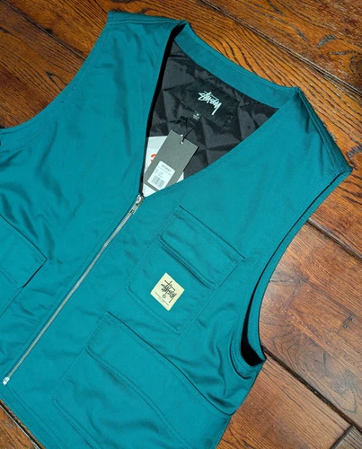 2021 STUSSY Men's 3M Green Insulated Work Vest Size Medium - NWT image 11