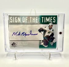 2001 SP Authentic Mike Modano Sign Of The Times On Card Auto