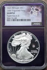 2025 W American Silver Eagle - Laser Engraved Privy - Traderbea Is 3 SAMPLE