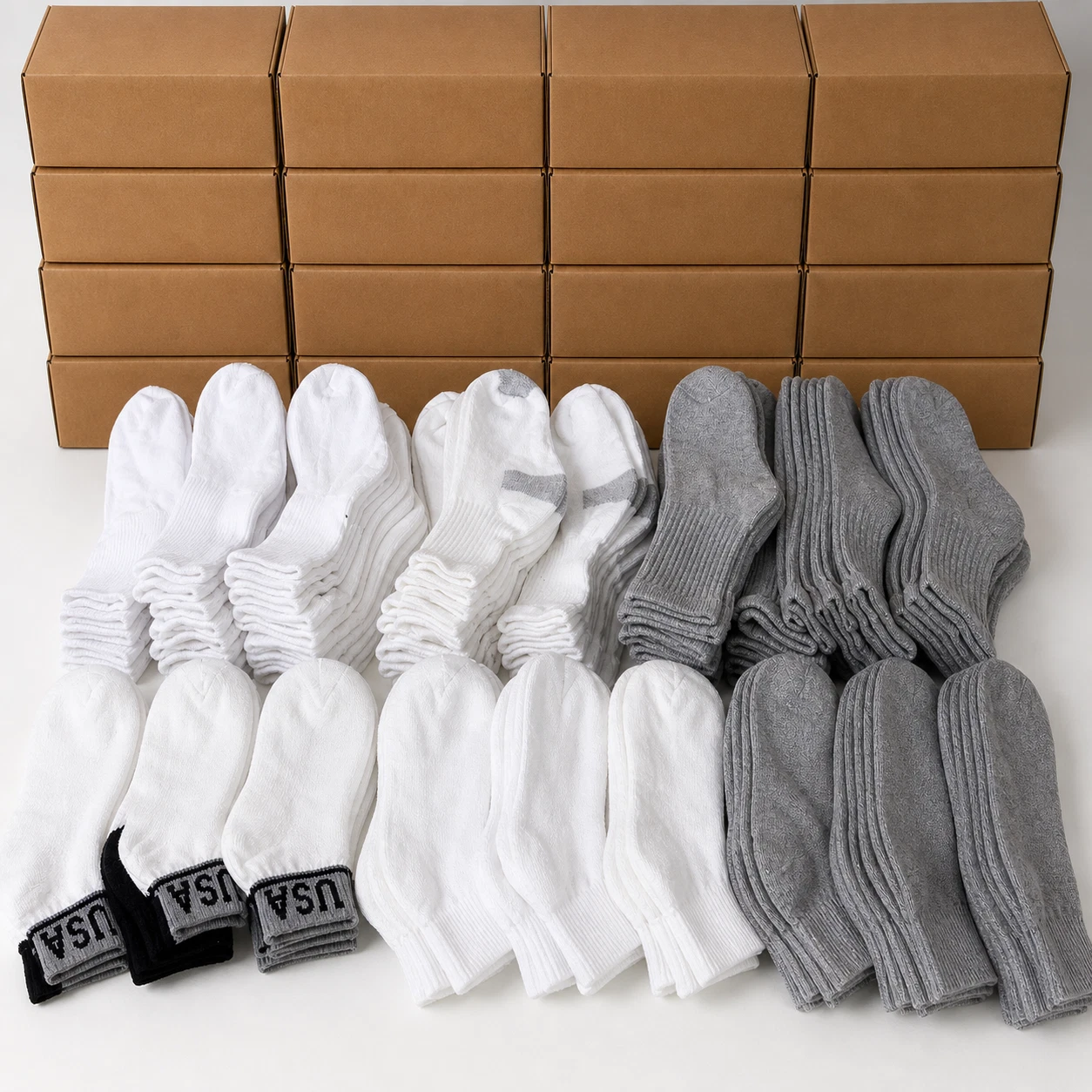 Wholesale Bulk of 65 Pairs Men Solid Socks Crew Ankle Cotton Blend Returned Lot
Opens in a new windo