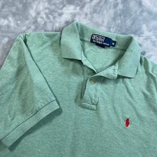 Polo by Ralph Lauren Polo Shirt Mens  Medium Green Red Pony Logo Short Sleeve