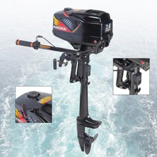 2 Stroke 3.6HP Heavy Duty Outboard Motor Boat Engine w/ CDI Water Cooling System