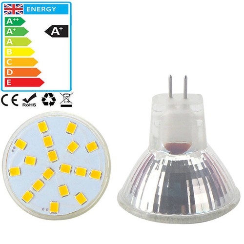 MR11 led bulb 12v AC DC replace halogen gu4 COB Spotlight Warm Cold White Light - Picture 1 of 10