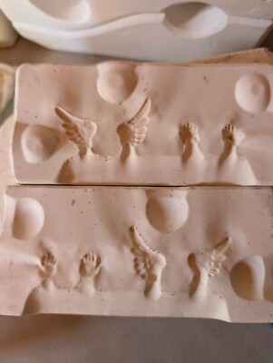 Wings And Hands Vintage Slip Casting Ceramic Mold