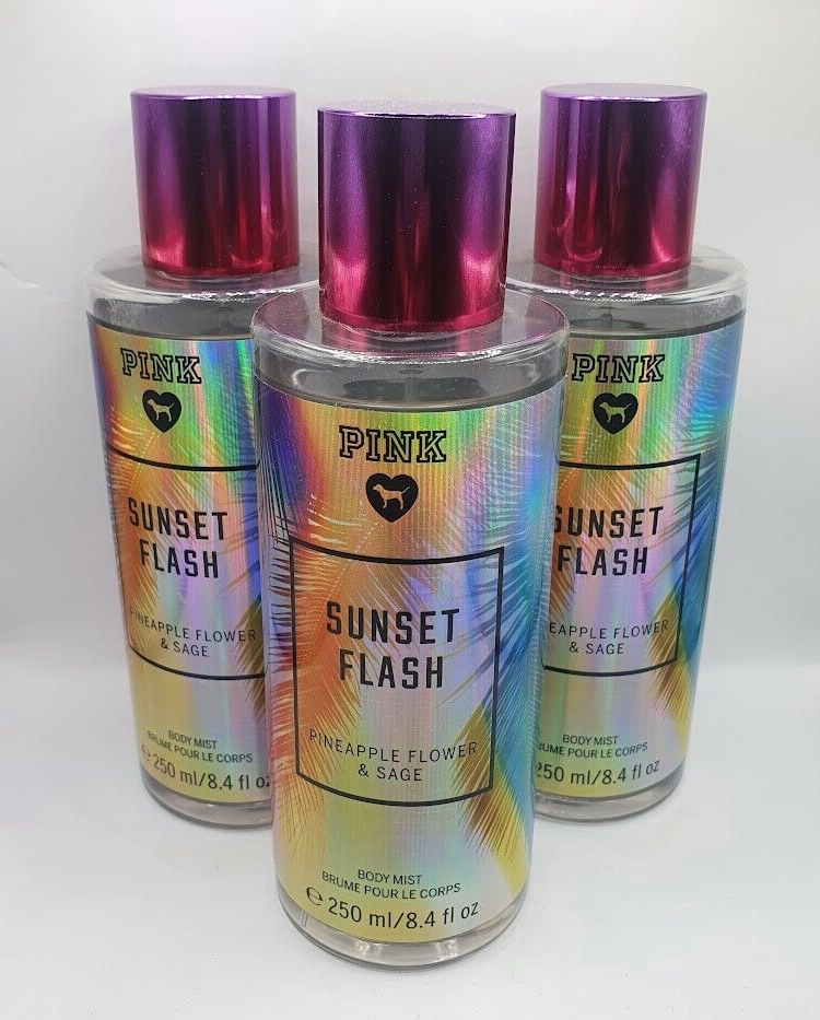 VICTORIA'S SECRET SUNSET FLASH BODY MIST 8.4 FL OZ LIMITED EDITION