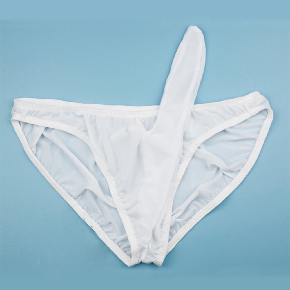 Sexy Mens Nylon Briefs Cool Ice Silk Lowrise Underwear Bikini Pouch Panties eBay