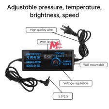 AC100-240V to DC3-24V 5A Adjustable Voltage Power Supply Adapter Display Screen