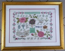 Stickbild Kreuzstich Handarbeit fertig gestickt