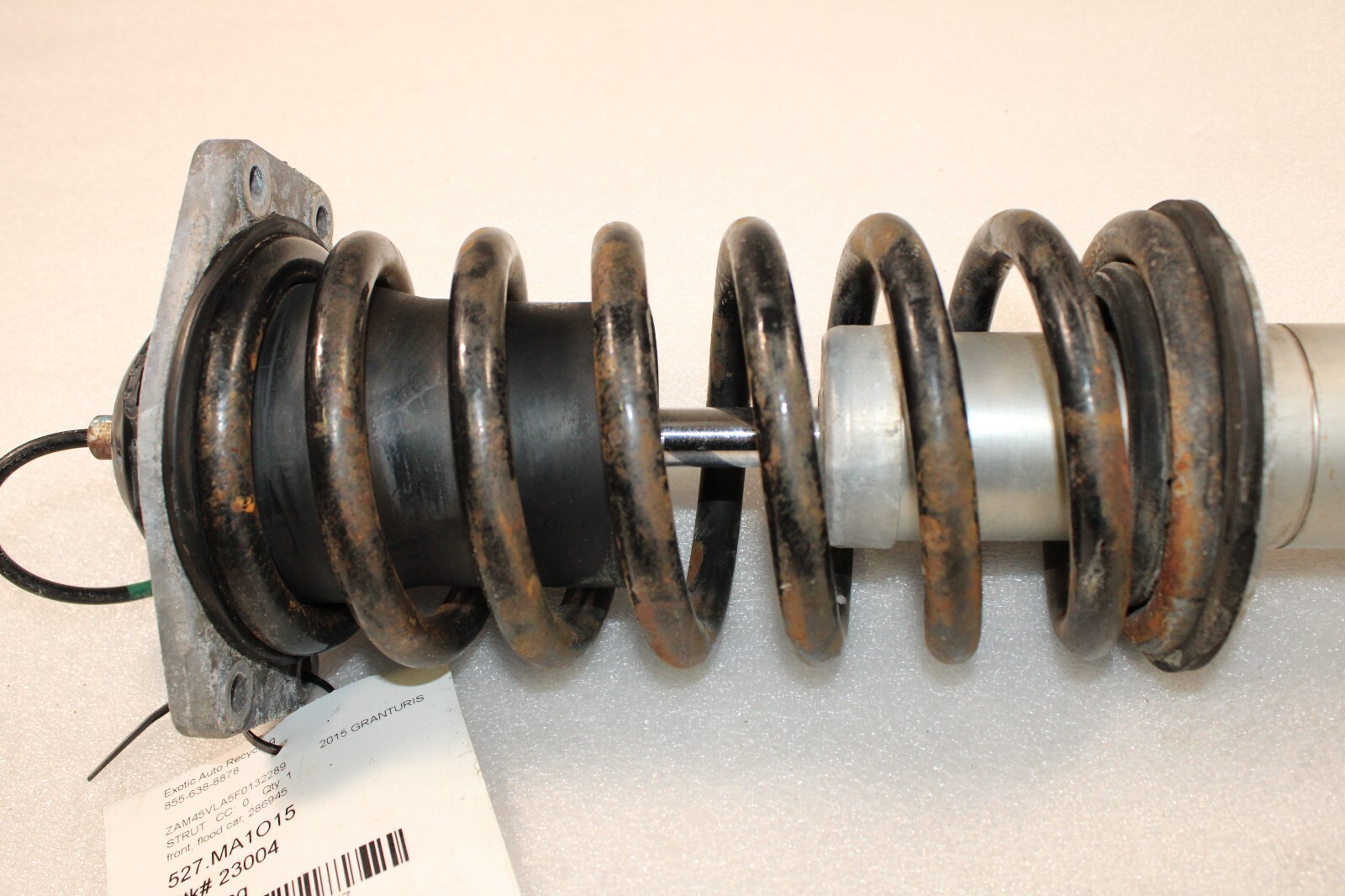 Maserati Granturismo, Front Shock Absorber, Flood Car, Used, P/N 286945