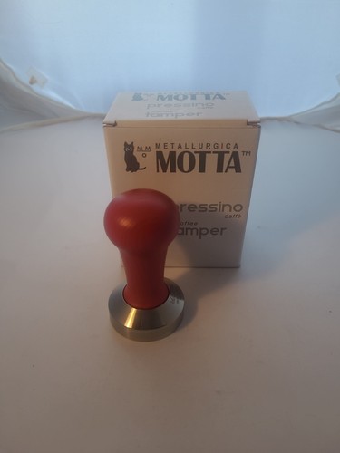 MOTTA 51mm Coffee Tamper Red - 8180/R fits post millennium Pavoni And DeLonghi - Picture 2 of 12
