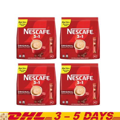 4 X NESCAFE 3 in 1 Blend & Brew Original Instant Coffee 100 sticks