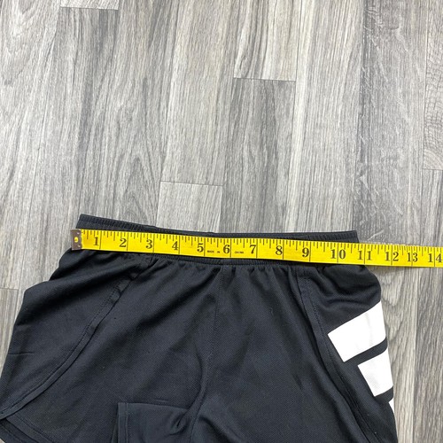ADIDAS Stretch Waist Pull On Low Rise Black Activewear Shorts Girl's Size Small - Picture 6 of 7
