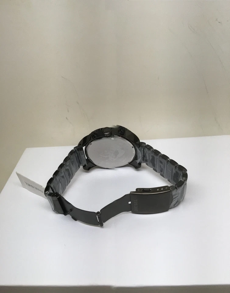 Reloj cronógrafo DIESEL DZ4215 para hombre con doble plumón esfera gris banda de metal, sin caja Foto 3 de 4