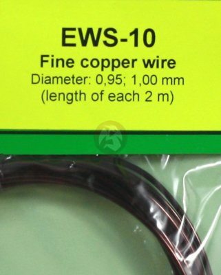 Eureka XXL Fine Copper Wires Ø 0.95mm - Ø 1.00mm (2 wires, each 2m long) EWS-10