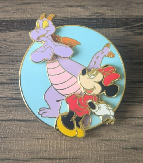 Disney Pin#15556 WDW Figment with Minnie Epcot Search for Imagination LE3500