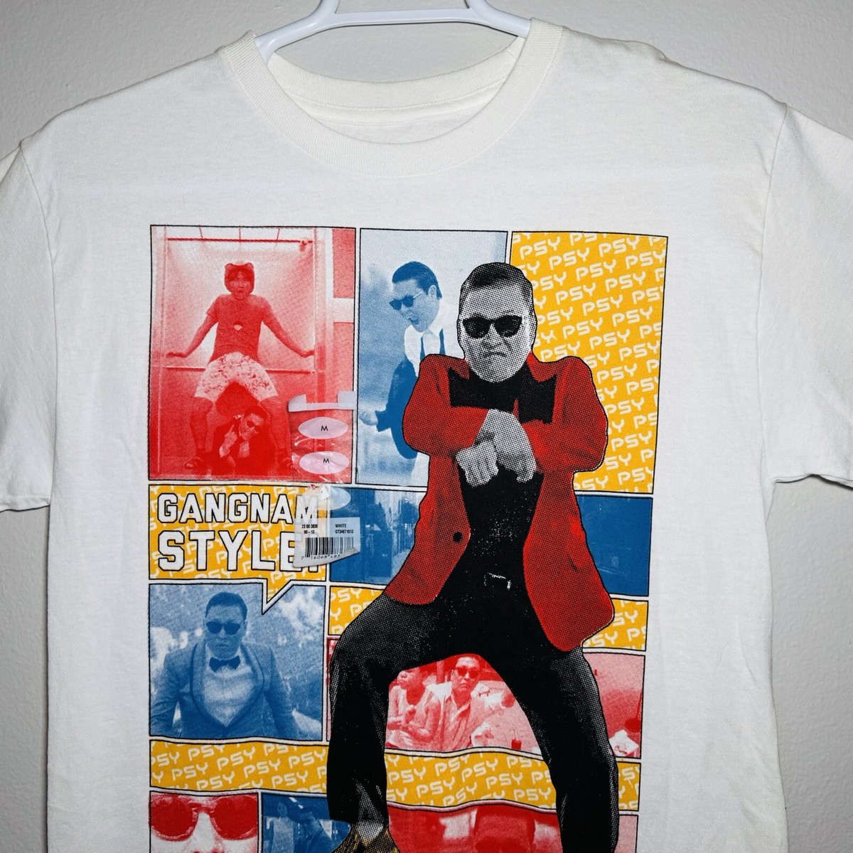 PSY Gangnam Style Graphic T-Shirt Men's Size Medium White (NEW
