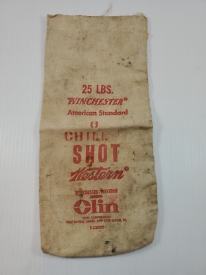 Vtg Winchester Olin 8 Chill Shot Canvas Ammo Bag