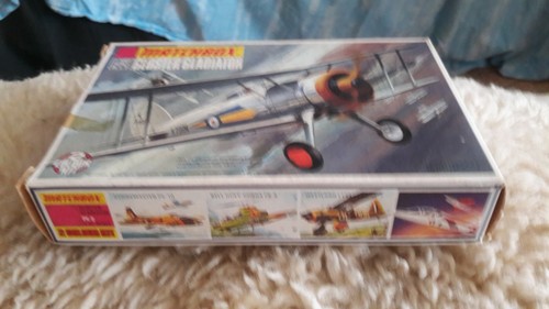 Gloster Gladiator MATCHBOX Pk-8 Kit 1:72 Vintage, box in good shape hard-to-find - Foto 5 di 7