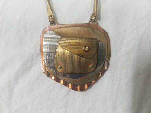 Handmade Whitney Mixed Metal Necklace Artisan B