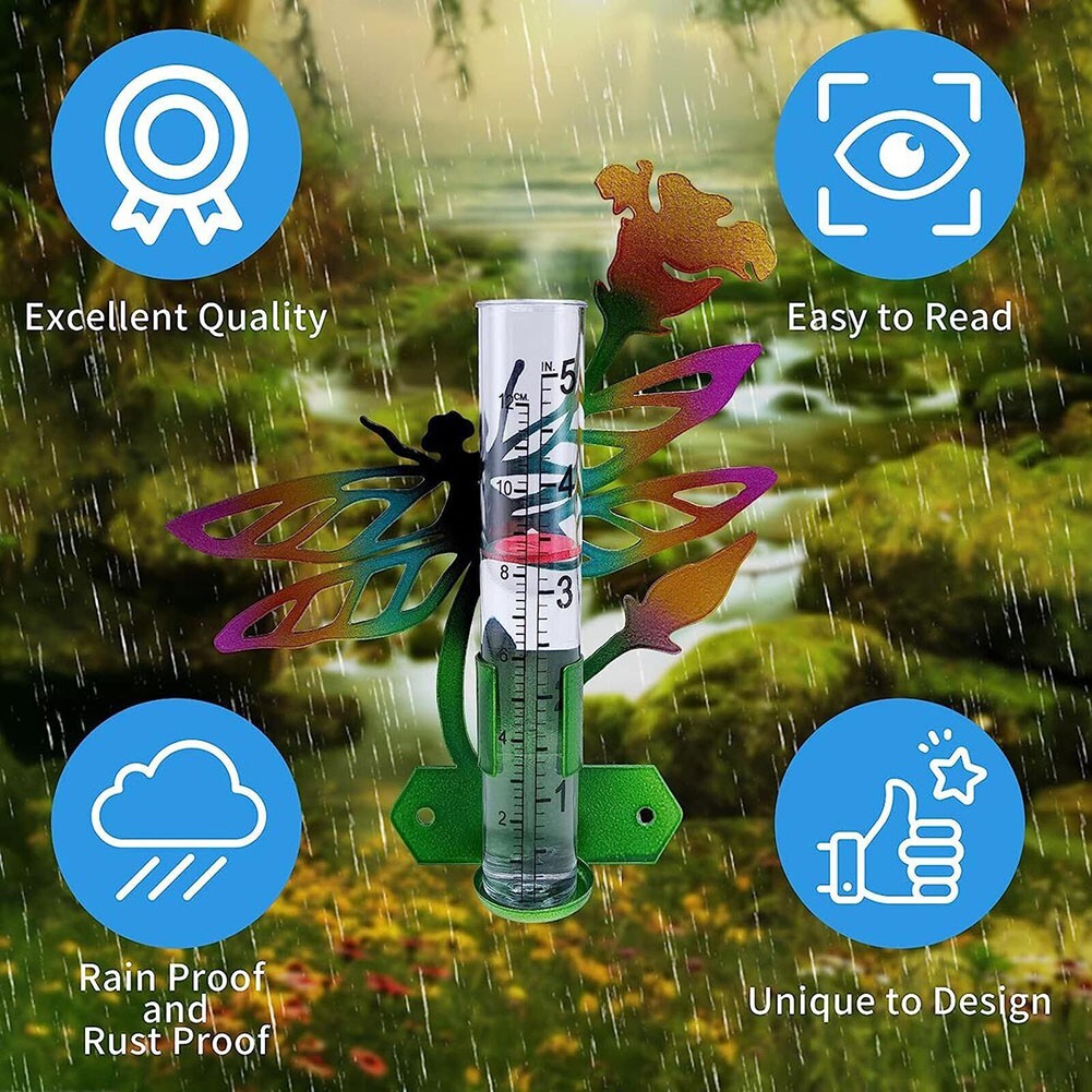 Easy To Read Rain Collector Wall Or Ground Installation Weather