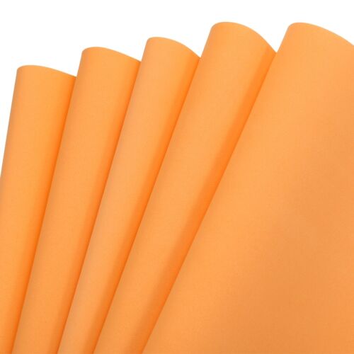 Feuilles de mousse EVA orange 19,7 pouces x 17,7 pouces 0,8 mm d'épaisseur feuilles de mousse artisanale 5 pièces - Photo 1/7