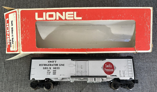 Lionel Swift Refrigerator Line SRLX 9855 grau/schwarz Kühlwagen - offener Karton | Zustand: New