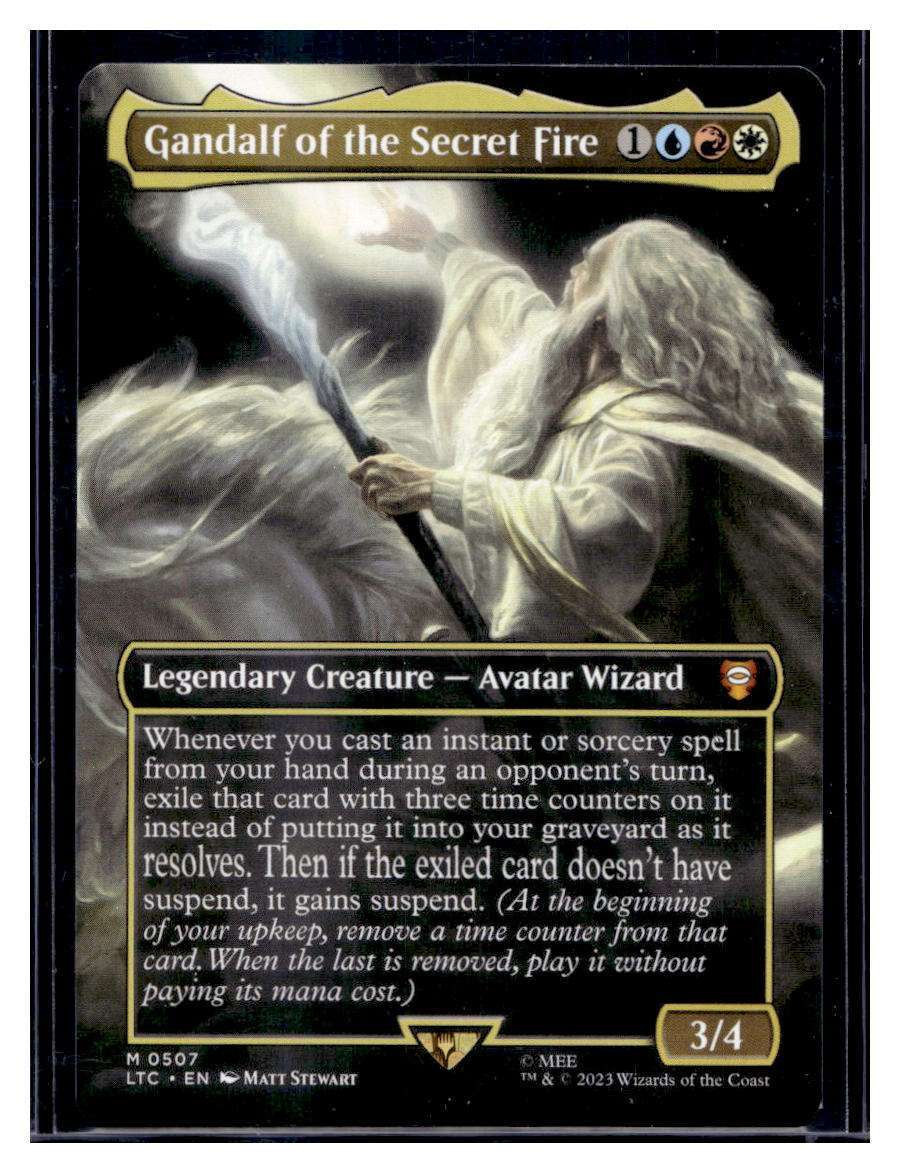 MTG Lord of the Rings Commander #507 Gandalf Secret Fire Mythic Borderless  (Qty) | eBay
