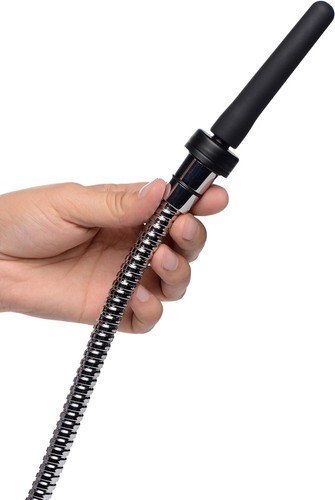 Portable Travel Enema Set - Silicone Nozzle - Water Bottle Adapters - Black - Picture 6 of 10
