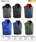 Gilet Lavoro Imbottito Multitasche - Blu Navy, Poliestere/Cotone, Lavabile