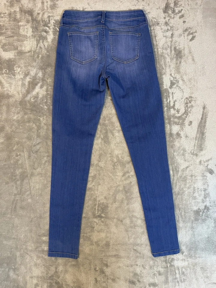 Pantalones de mezclilla ajustados de tiro alto para mujer Celebrity Pink AZUL LAGOON, EE. UU. 3\26 Foto 2 de 4