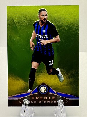 2018-19 Panini Treble Green /10 Danilo D'Ambrosio #172 Inter Milan   